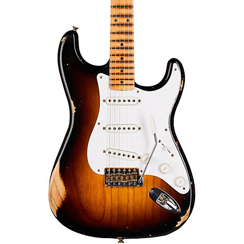 Fender Custom Shop 70th Anniversary 1954 Stratocaster Relic Limited-Edition Electric Guitar Wide Fade 2-Color Sunburst