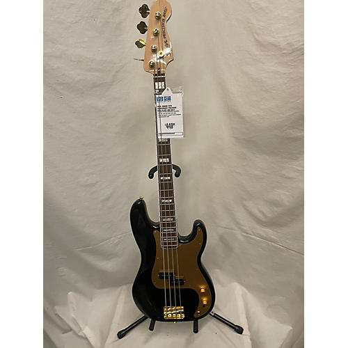Squier 70th Anniversary Precision Bass Electric Bass Guitar Black and Gold