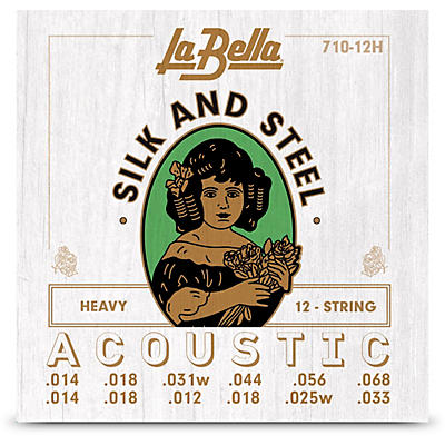 La Bella 710-12 12-String Silk & Steel Acoustic Guitar Strings