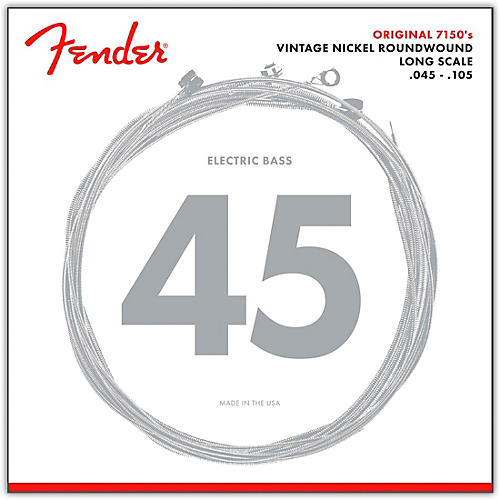 Fender 7150M Pure Nickel Long Scale Bass Strings - Medium