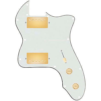 920d Custom '72 Thinline Tele Loaded Pickguard With Gold Smoothie Humbuckers & Aged White Knobs