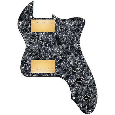920d Custom '72 Thinline Tele Loaded Pickguard With Gold Smoothie Humbuckers & Black Knobs