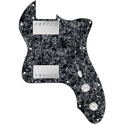 920d Custom 72 Thinline Tele Loaded Pickguard With Nickel Cool Kids Humbuckers Black Pearl