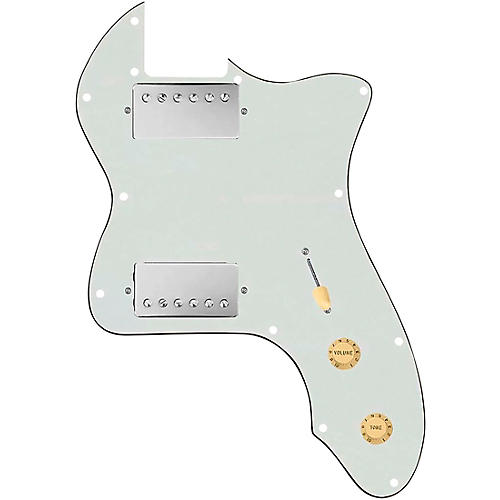 920d Custom 72 Thinline Tele Loaded Pickguard With Nickel Cool Kids Humbuckers Parchment