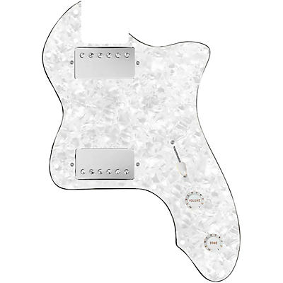 920d Custom 72 Thinline Tele Loaded Pickguard With Nickel Roughneck Humbuckers & White Knobs