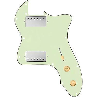 920d Custom 72 Thinline Tele Loaded Pickguard With Nickel Roughneck Humbuckers and Aged White Knobs