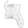 920d Custom '72 Thinline Tele Loaded Pickguard With Nickel Smoothie Humbuckers & White Knobs White Pearl