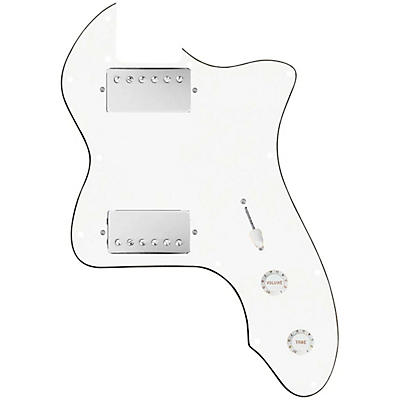 920D Custom '72 Thinline Tele Loaded Pickguard With Nickel Smoothie Humbuckers & White Knobs
