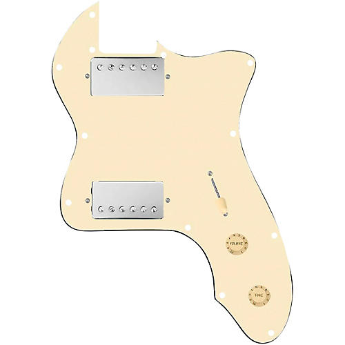 920d Custom 72 Thinline Tele Loaded Pickguard With Nickel Smoothie Humbuckers with Aged White Knobs Aged White