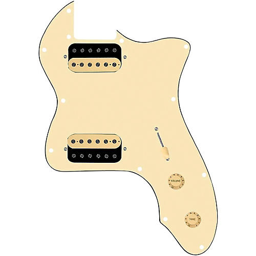 920d Custom 72 Thinline Tele Loaded Pickguard With Uncovered Aged Roughneck Humbuckers Aged White
