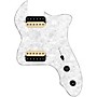 920d Custom 72 Thinline Tele Loaded Pickguard With Uncovered Black Roughneck Humbuckers White Pearl