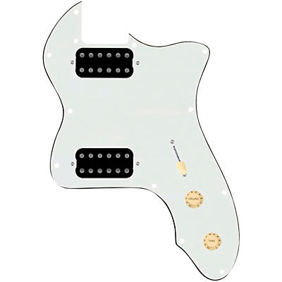 920d Custom 72 Thinline Tele Loaded Pickguard With Uncovered Cool Kids Humbuckers & Aged White Knobs