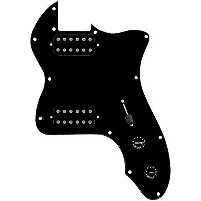 920d Custom 72 Thinline Tele Loaded Pickguard With Uncovered Cool Kids Humbuckers & Black Knobs