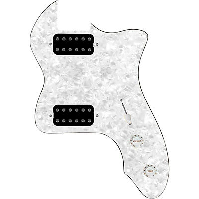 920d Custom 72 Thinline Tele Loaded Pickguard With Uncovered Cool Kids Humbuckers & White Knobs