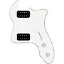 920d Custom 72 Thinline Tele Loaded Pickguard With Uncovered Cool Kids Humbuckers & White Knobs White