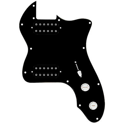 920D Custom '72 Thinline Tele Loaded Pickguard With Uncovered Smoothie Humbuckers & White Knobs