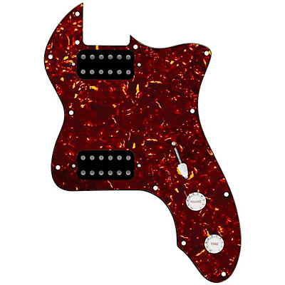 920D Custom '72 Thinline Tele Loaded Pickguard With Uncovered Smoothie Humbuckers & White Knobs