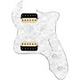 920d Custom 72 Thinline Tele Loaded Pickguard With Uncovered White Roughneck Humbuckers White Pearl