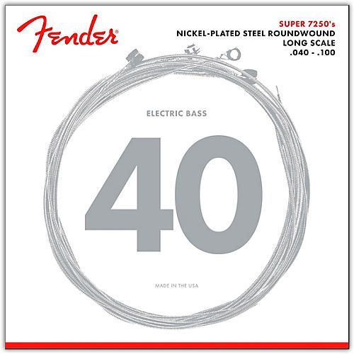 Fender 7250L Super Bass Nickel-Plated Steel Long Scale Bass Strings - Light