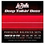 LaBella 760FS-B-TB Deep Talkin' Bass Stainless Steel Flat Wound 5-String Bass Strings for Through-Body Bridges