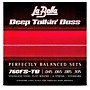 LaBella 760FS-TB Deep Talkin' Bass Stainless Steel Flat Wound 4-String Bass Strings for Through-Body Bridges (45 - 105)