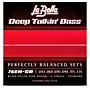 LaBella 760N-CB Deep Talkin' Bass Black Nylon Tape Wound 6-String Bass Strings - Standard 43 - 135
