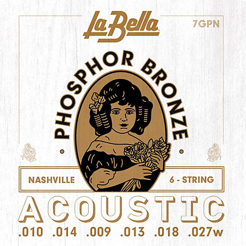 LaBella 7GPN Nashville Tuning Acoustic Guitar Strings 10 - 27