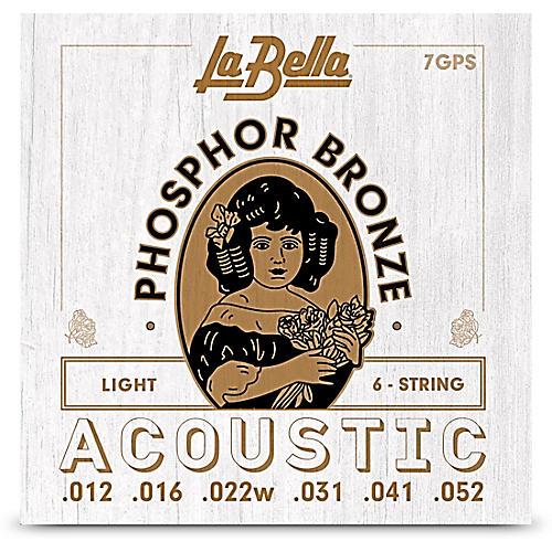 LaBella 7GPS Phosphor Bronze Light Acoustic Guitar Strings