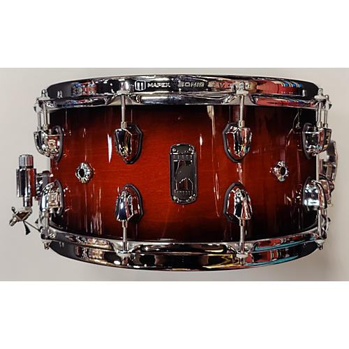 Mapex 7X14 Black Panther Solidus Snare Drum Red Black Burst 17