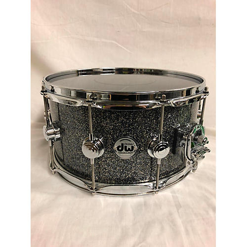 DW 7X14 Collector's Series Maple Snare VLT Drum BLACK SPARKLE 17