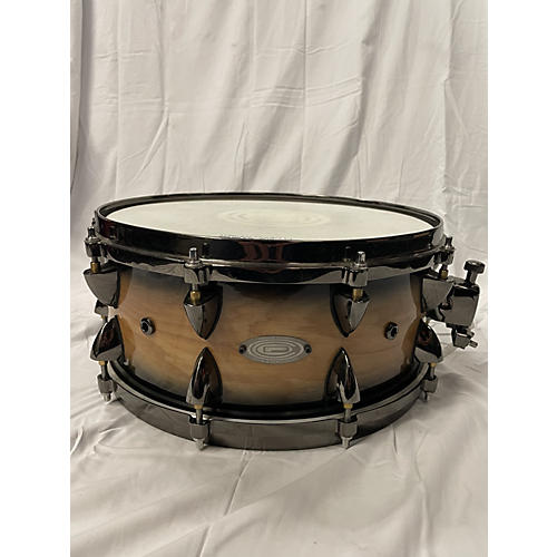 Orange County Drum & Percussion 7X14 Maple Snare Drum NATURAL BLACK BURST 17
