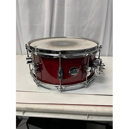 DW 7X14 Performance Series Snare Drum Red 17