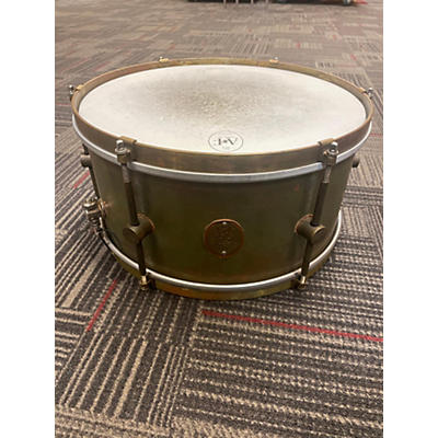 A&F Drum Co 7X14 Raw Brass 7x14 Snare Drum