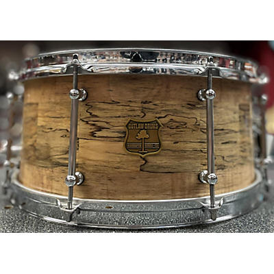 OUTLAW DRUMS 7X14 Spalted Maple Stave Drum