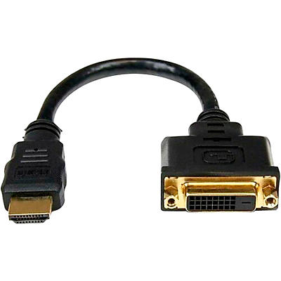 Startec 8" HDMI to DVI-D Video Cable Adapter - HDMI Male to DVI Female