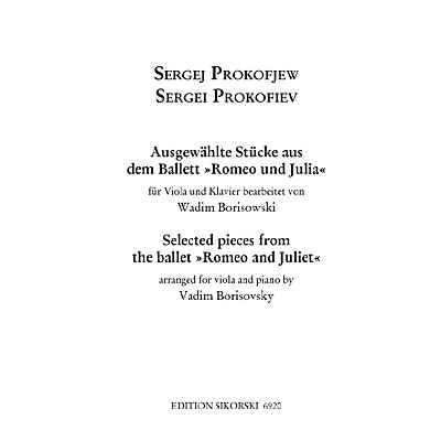 SIKORSKI 8 Pieces from Romeo and Juliet (for Viola and Piano) String Series