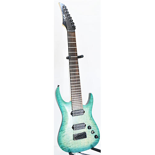 Agile 8 String Solid Body Electric Guitar QUILTED SEAFOAM
