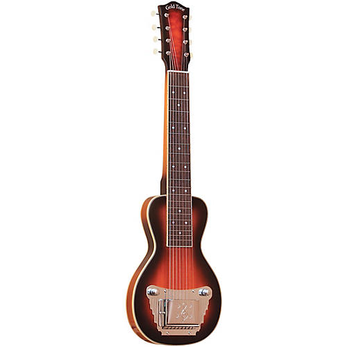 Gold Tone 8-String Solid Body Lap Steel For Left Hand Players Tobacco Sunburst