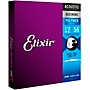 Elixir 80/20 Bronze Acoustic Guitar Strings with POLYWEB Coating, Light/Medium (.012-.056)