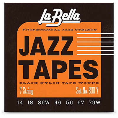 La Bella 800-7 Black Jazz Tapes 7-String Electric Guitar Strings