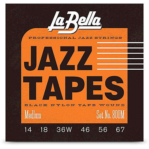 LaBella 800 Black Jazz Tapes 6-String Electric Guitar Strings Medium (14 - 67)