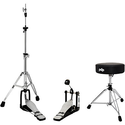 PDP by DW 800 Series 3-Piece Drum Hardware Pack - Single Pedal