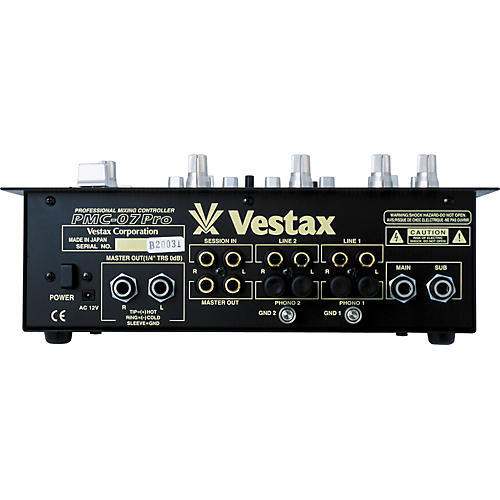 Vestax Vestax PMC 07 Pro 2 CH Mixer Black | Musician's Friend