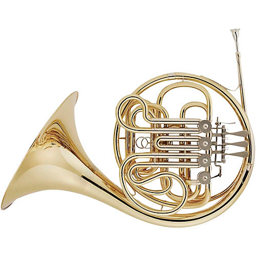 Hans Hoyer 801 Geyer Style Series Double Horn with Mechanical Linkage and Fixed Bell Condition 2 - Blemished Lacquer, Fixed Bell 194744411724