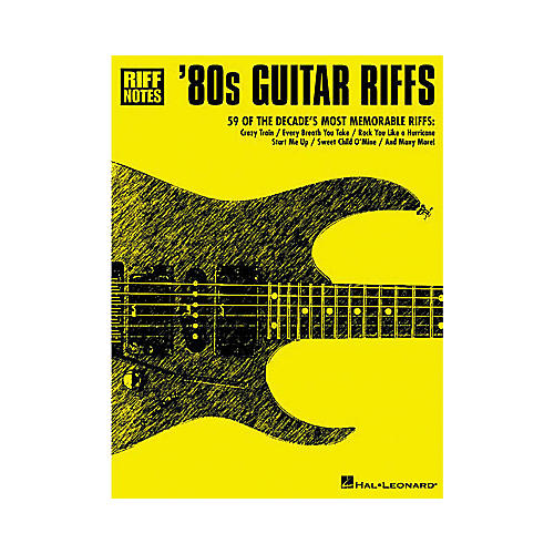 80s Guitar Riffs Guitar Tab Book