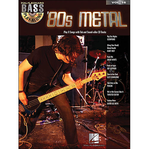 80s Metal Bass Play-Along Volume 16 Book/CD