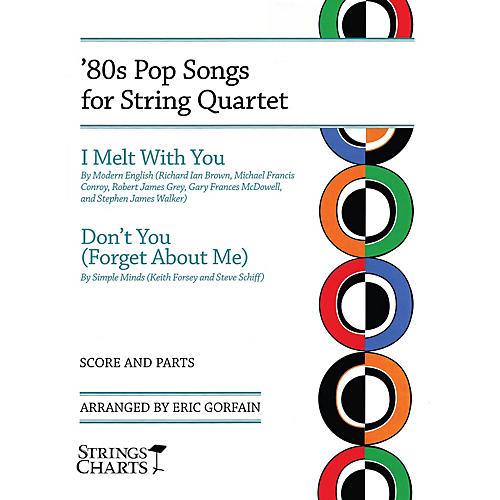 80s Pop Songs for String Quartet String Letter Publishing by Modern English Arranged by Eric Gorfain