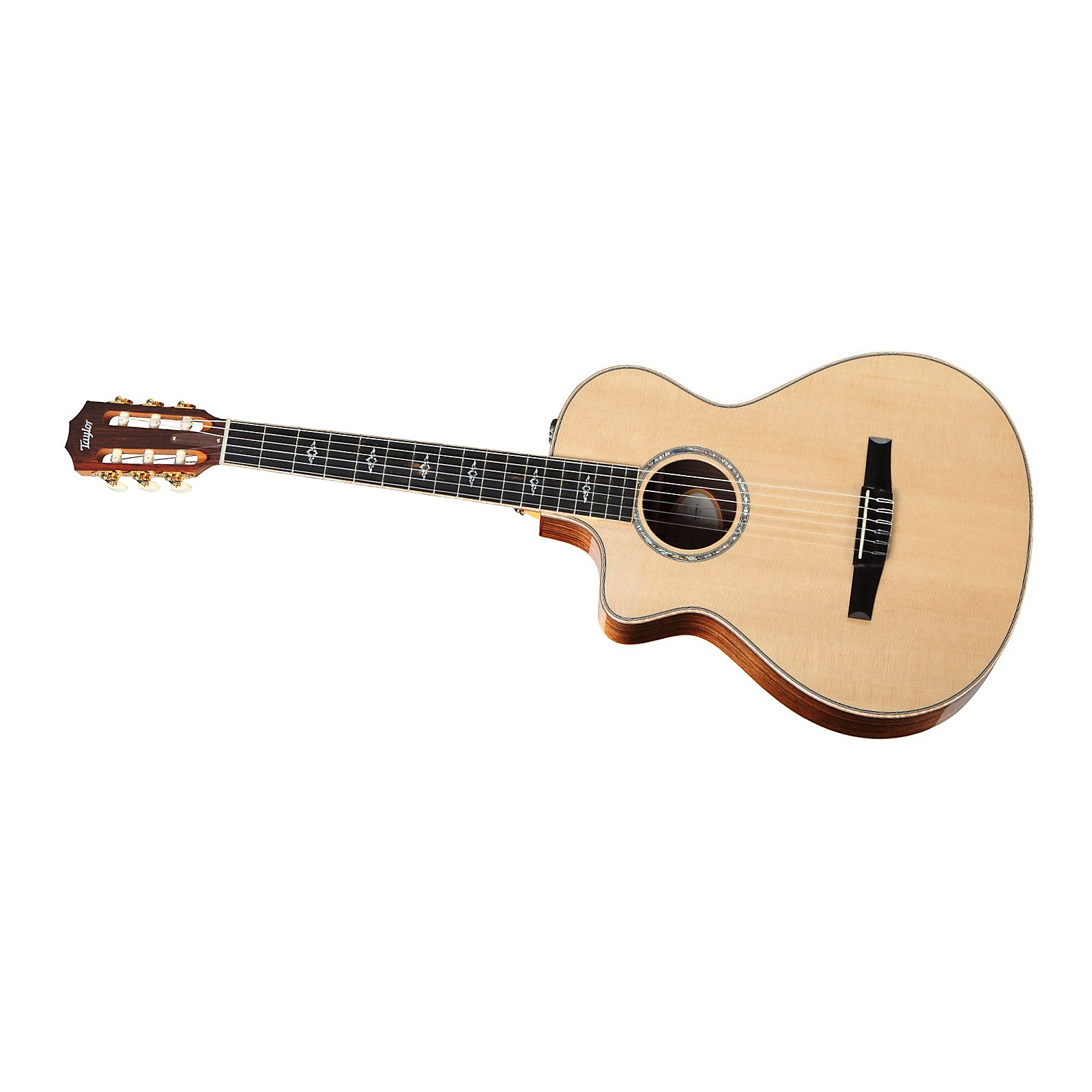Taylor 812ceNL Rosewood/Spruce Nylon String Grand Concert LeftHanded AcousticElectric Guitar