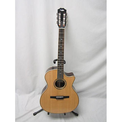 Taylor 814CEN Classical Acoustic Electric Guitar Natural