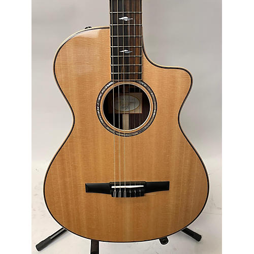 Taylor 814CEN Classical Acoustic Electric Guitar Natural